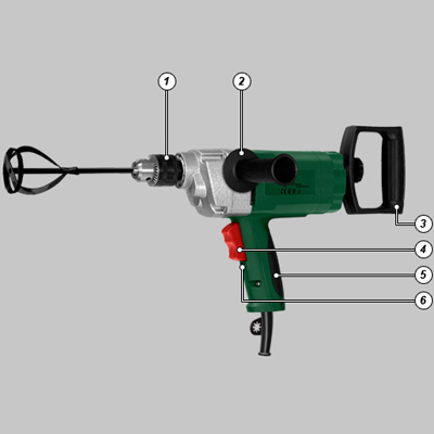 Миксер-дрель DWT BM-1050 M