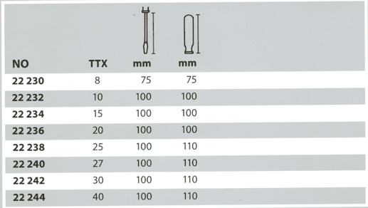 Отвертка TORX, TTX 8 х 75 мм PROXXON