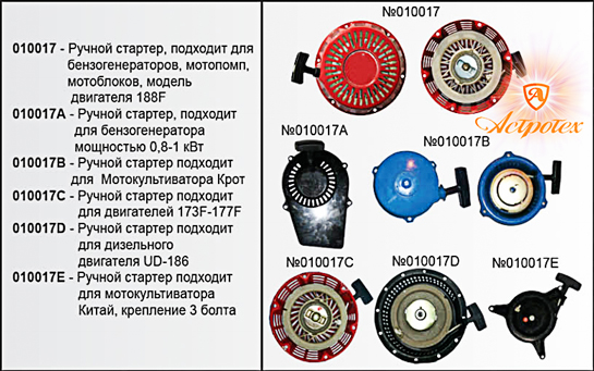 Схема стартера мотоблока крот