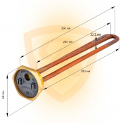 ТЭН с резьбой 42 мм 1500 Вт по типу Аристон длина 290: фото, описание