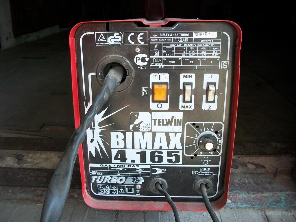 TELWIN Bimax 4.165 Turbo + флюссовая проволока